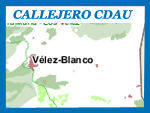 Callejero CDAU de Vélez Blanco